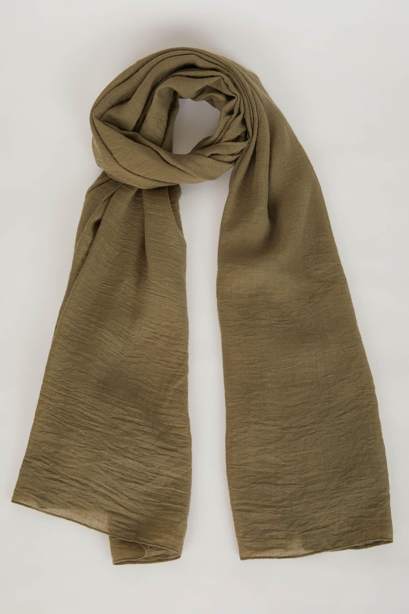 DeFacto Green Woman Woman Woven Hijab Shawl Casual - Image 3